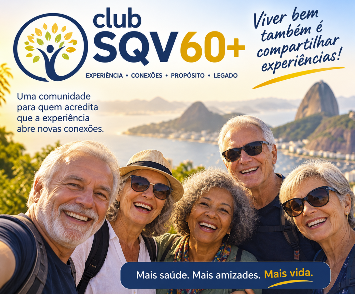 Club SQV60+ - experiência, conexões, propósito e legado